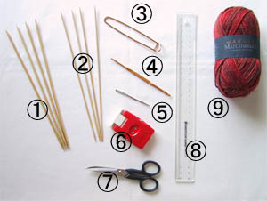 必要な材料と道具